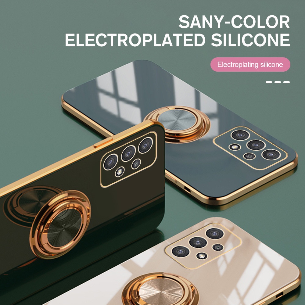 Ốp Điện Thoại Mềm Có Vòng Đỡ Nam Châm Cho Samsung Galaxy A13 A05 A53 A73 A33 A52s A52 A72 A42 A32  4G 5G