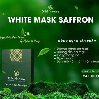 WHITE MASK SAFFRON(Mặt nạ cấy trắng phiên hồng hoa saffron)