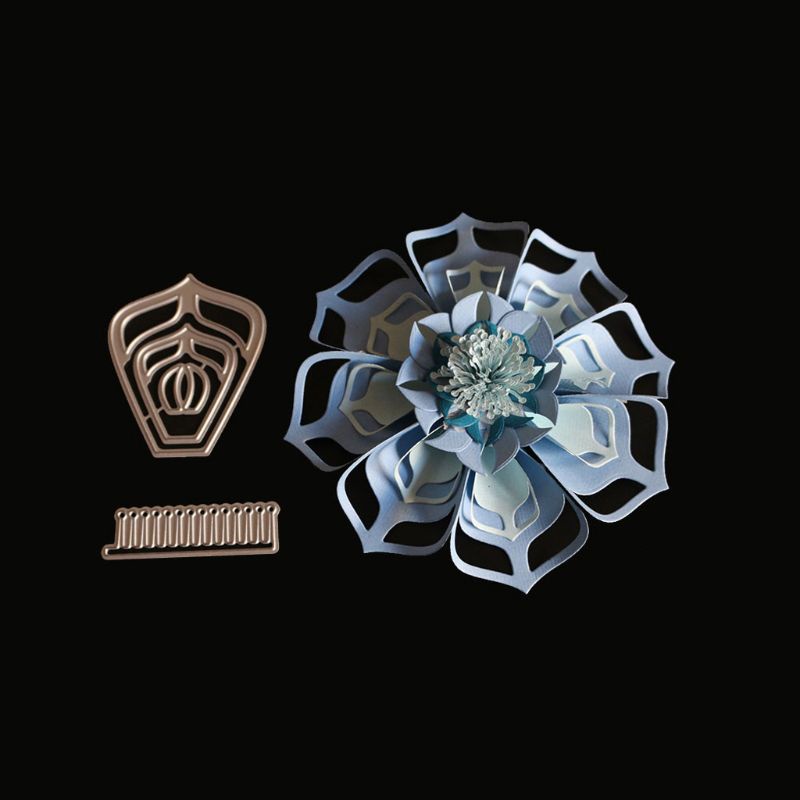 Khuôn Cắt Hình In Nổi Hình Cánh Hoa Dùng Trang Trí Thiệp, Làm Scrapbook