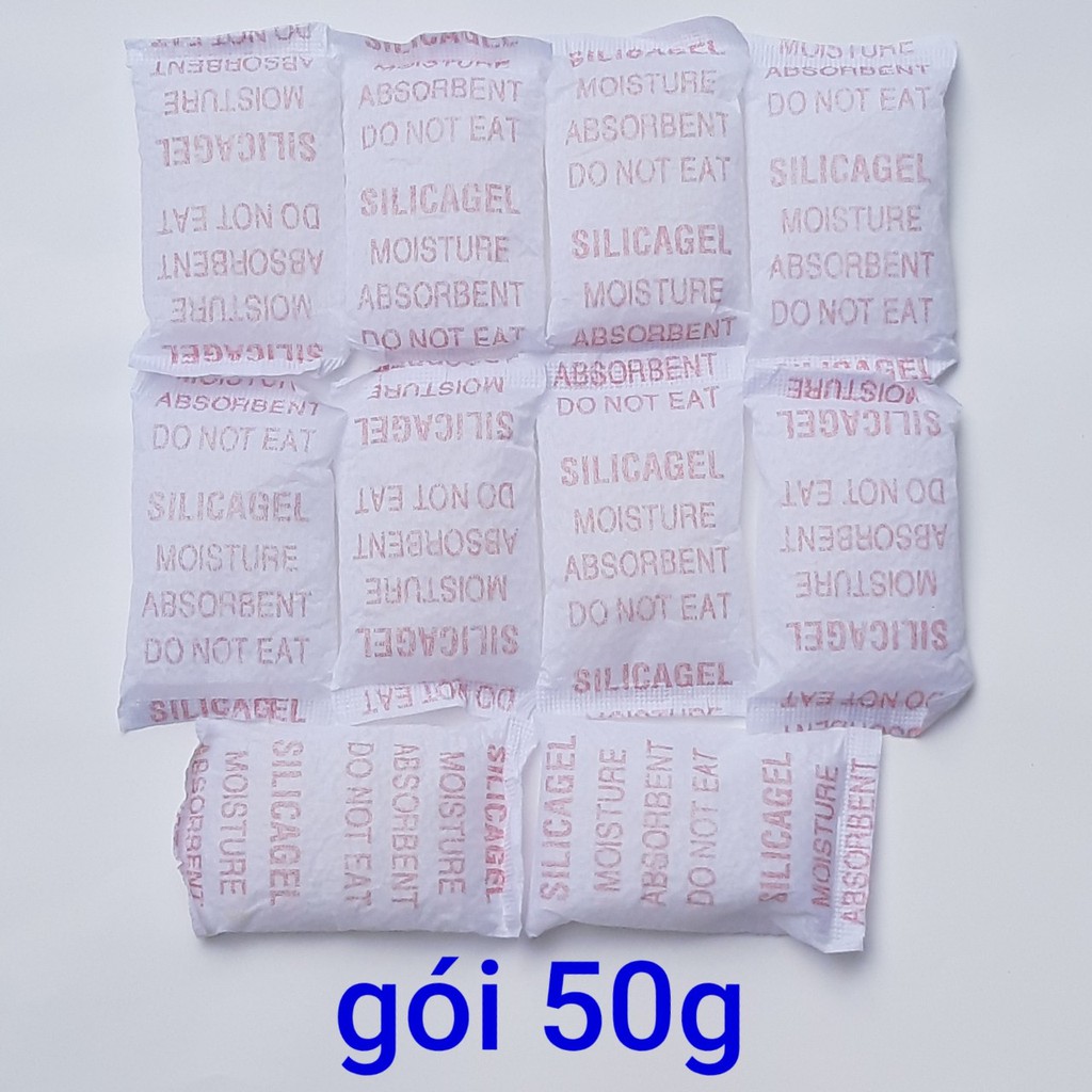 [túi 100g] Gói hút ẩm (5g,10g,20g,50g,100g/gói nhỏ) silica gel desiccant đa chức năng hạt chống ẩm mốc khử mùi