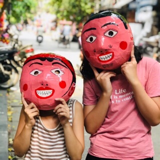 Mặt nạ chí phèo - thị nở trang trí trung thu