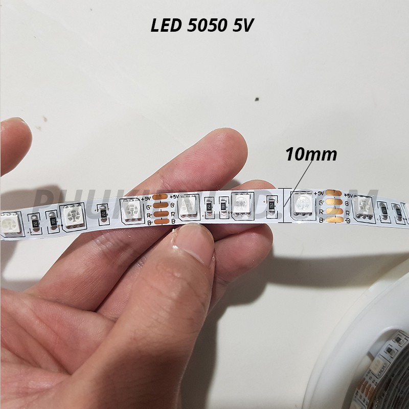 Combo Led dây nhiều màu RGB 5050 5V và bộ mạch nháy có điều khiển từ xa dùng điện cổng USB | BigBuy360 - bigbuy360.vn