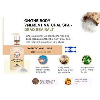 Sữa tắm hạt On the body 600g