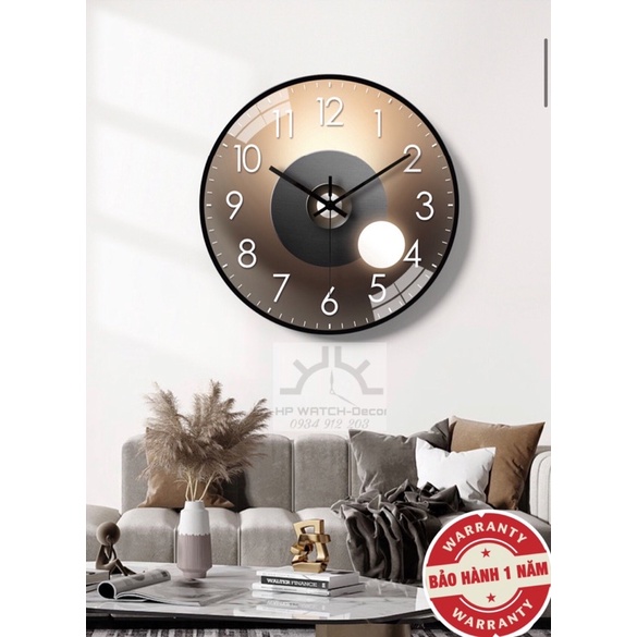 ĐỒNG HỒ TREO TƯỜNG DECOR, ĐỒNG HỒ KIM CHẠY TRÔI; thiết kế phòng khách, văn phòng làm việc, phòng ngủ.