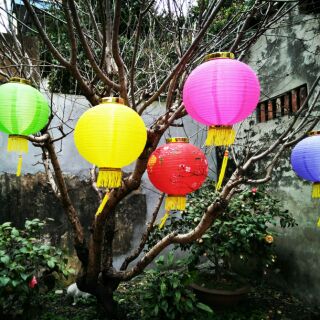Đèn lồng vải chịu nước trang trí  - Cầu tròn 20-30cm