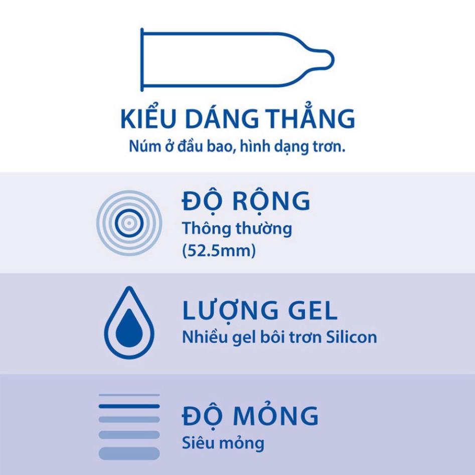 [Tặng Quà] Combo 3 Hộp Bao Cao Su Durex Invisible, Performa &amp; Fetherlite Kéo Dài Thời GianTặng Bcs 7 Bi Siêu Kích Thích