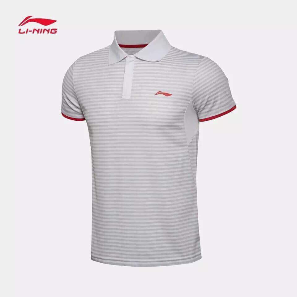 Áo polo Lining nam 2 màu trắng đen