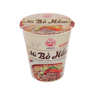 Mì bò hầm Ottogi thùng 6 ly x 62g