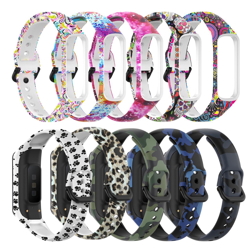 CHOOKEY Dây Đeo Thay Thế Chất Liệu Silicon Màu Trơn Cho Samsung Galaxy Fit 2 SM-R220