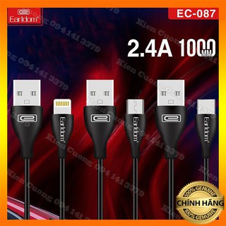 Cáp sạc earldom 1m ec-087- bh 12 tháng