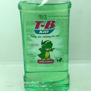 Nước súc miệng TB kid trẻ em chai 250ml