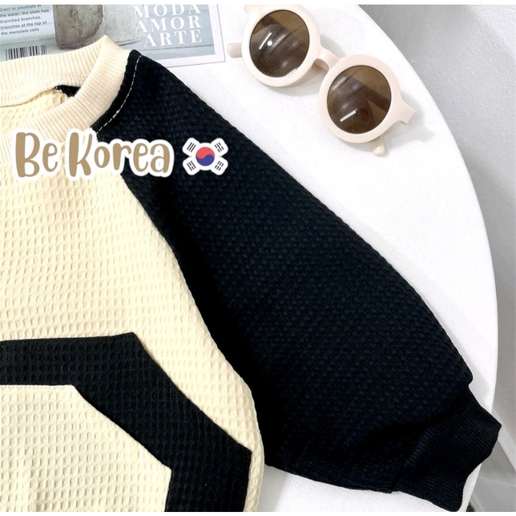 Áo thun dài tay cho bé trai bé gái/ áo thu đông cho bé/ Bomber/ BEKOREA phong cách Hàn Quốc