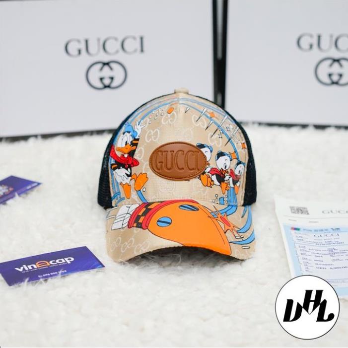 Mũ lưỡi trai, nón kết nam nữ GUCI VỊT DONALD DUCK vải Canvas siêu chất và ngầu (Ảnh thật)