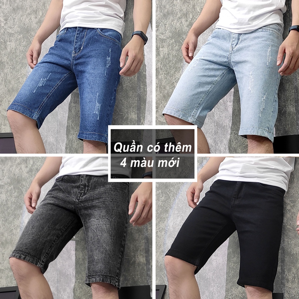 Quần short jean nam Inichi vải giày loại tốt