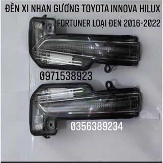 Đèn xi nhan gương led toyota innova fortuner hilux 2016-2022 màu đen hàng cao cấp
