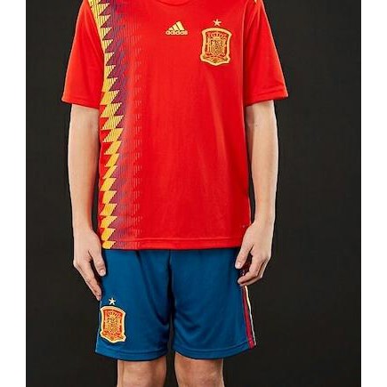 Áo Thun Đồng Phục Bóng Đá Tây Ban Nha Spain Jersey 2018 Cho Bé