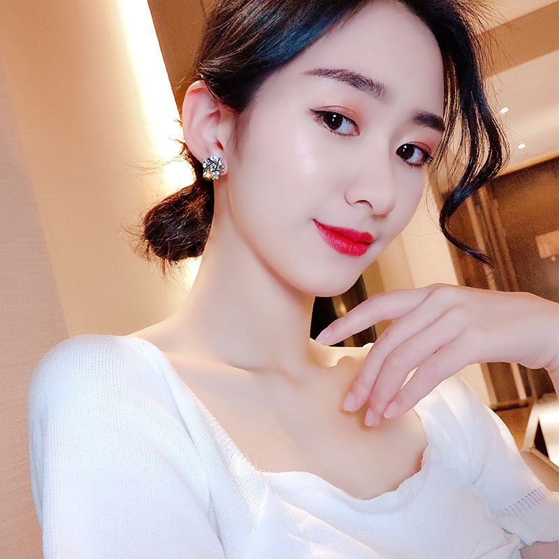 Bông tai bạc S925 - Hoa tai sao đá tỏa sáng lấp lánh ZaZa.accessories KT8059