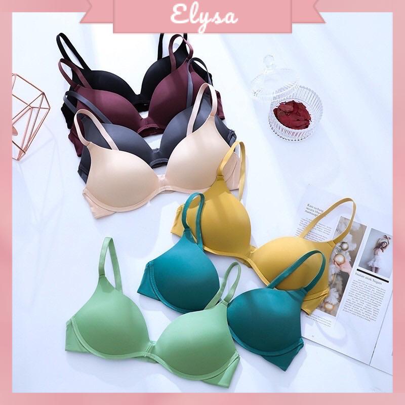 Áo Lót Su Lụa Sữa Đệm Mỏng, Không Gọng Tàng Hình Chống Lộ Viền
