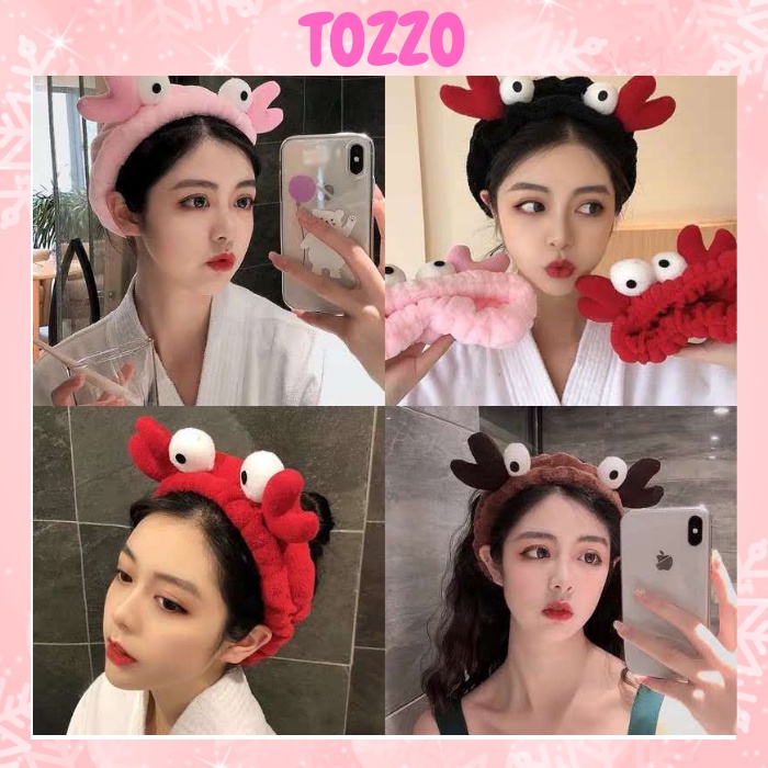 Băng đô rửa mặt trang điểm TOZZO dành cho nữ hình thú cute dễ thương giá rẻ BĐ01