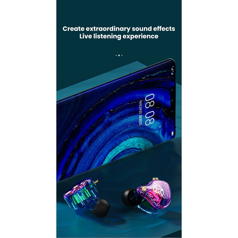 Tai Nghe Nhét Tai X2 Pro 3.5mm HiFi Chống Ồn Có Dây Tháo Rời Được