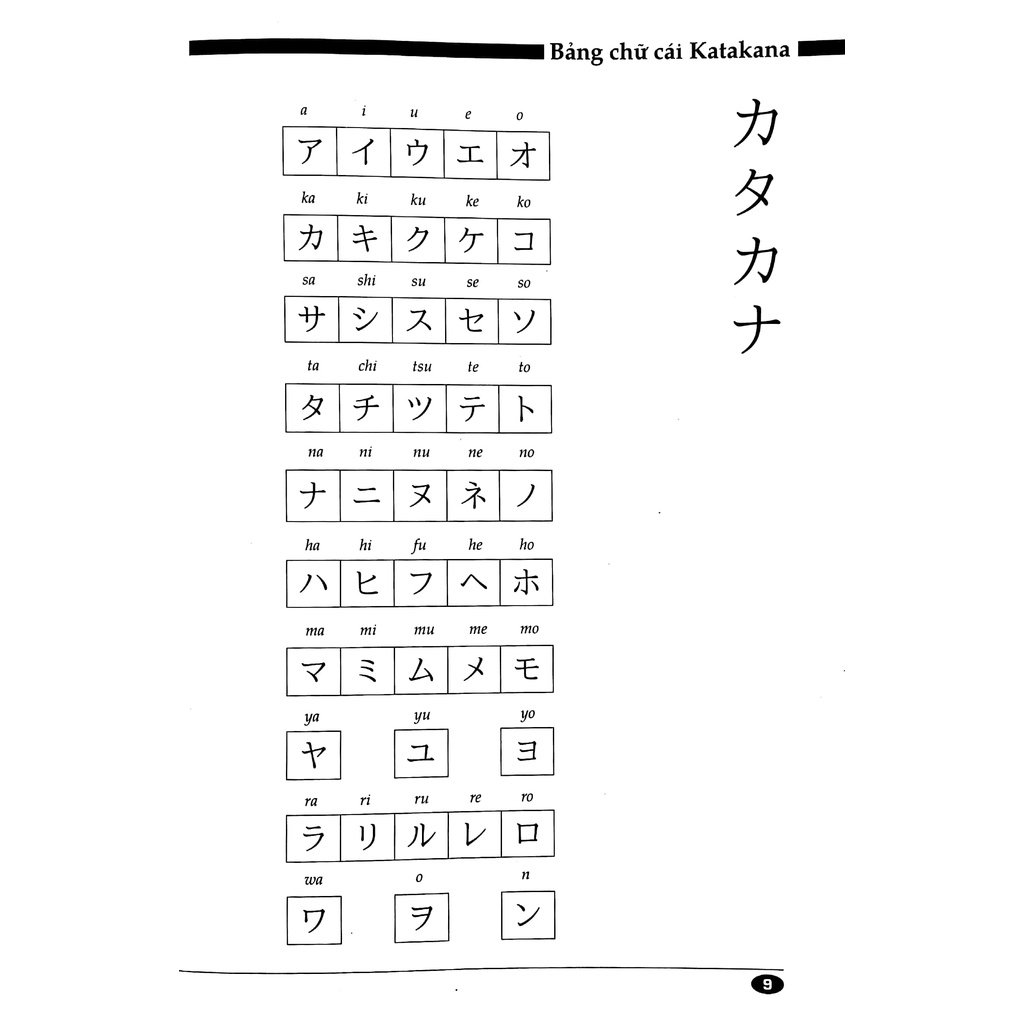 Sách Tự Học Viết Tiếng Nhật Căn Bản - KATAKANA (Tái Bản 2022)