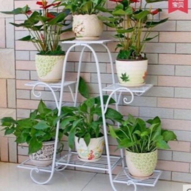 KỆ ĐỂ CHẬU HOA CÂY CẢNH 6 TẦNG SANG TRỌNG BẰNG SẮT KHÔNG RỈ PHUN TÍCH ĐIỆN 💞FREESHIP💞TOÀN QUỐC}SẴN HÀNG GIAO NGAY// 💞
