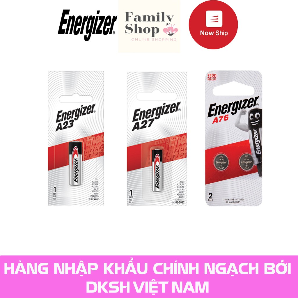 [Hàng Chính Hãng] Energizer Pin A23, A27, A76