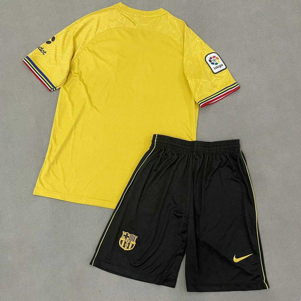 Bộ quần áo đá banh Barca Vàng đồng HP 2023FLG