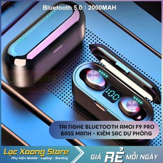 🌟Tai nghe Bluetooth 5.0 F9 Bản Quốc tế mới nhất 2020🌟 Nút Cảm ứng. Pin 280 giờ. Kèm sạc dự phòng 2000mAh