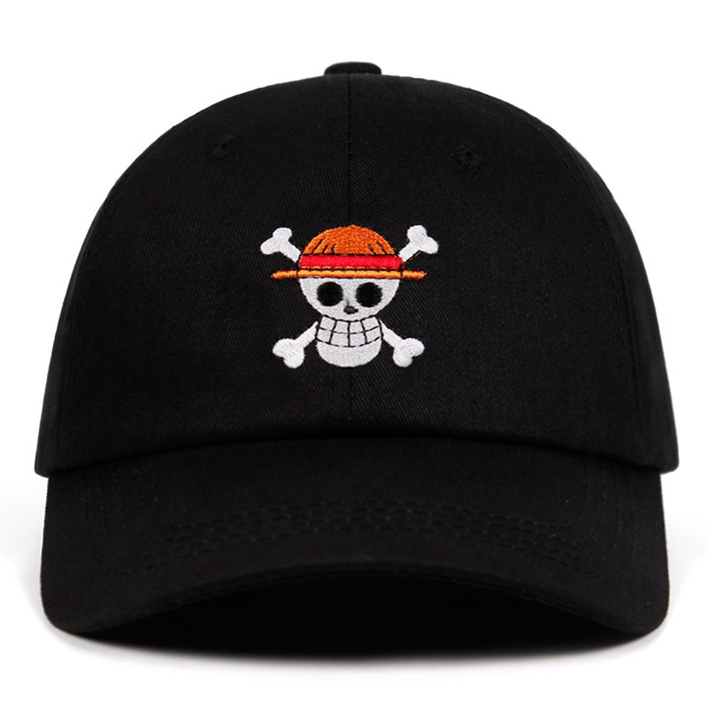 Mũ Lưỡi Trai 100% Cotton Thêu Hình Nhân Vật One Piece