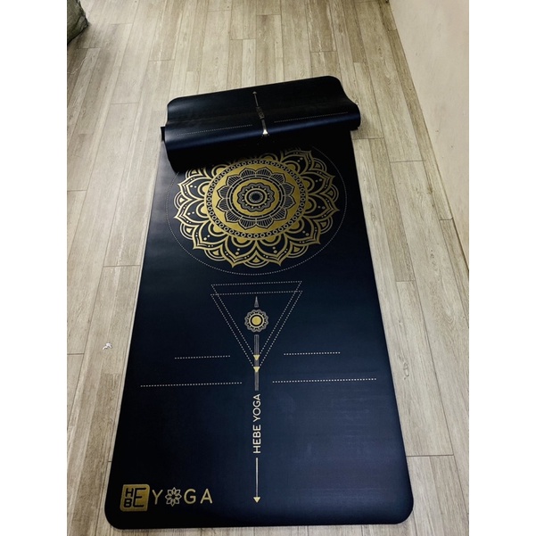 Thảm Tập Yoga Định Tuyến Hebeyoga Pu Cao Su Bronzing Mạ Vàng Bản Đặc Biệt 5mm Cao Cấp