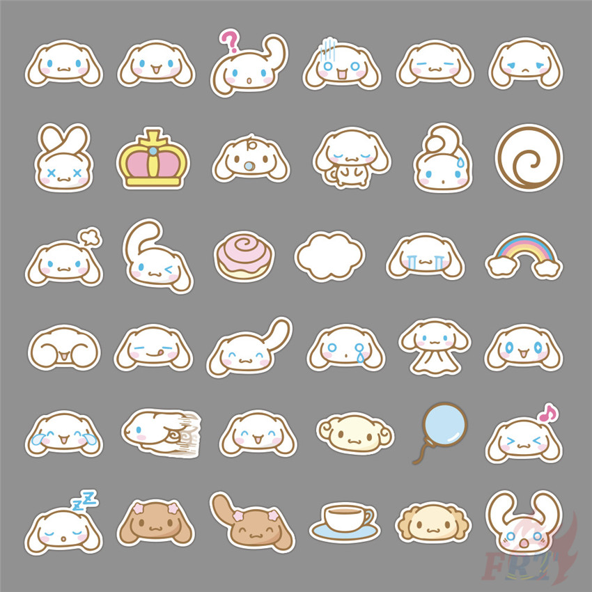 ❉ Cinnamoroll Series 01 - Sanrio Character Stickers ❉ 40Pcs/Set Anime DIY Decals Stickers for Album Diary Laptop Scrapbooks Skateboard