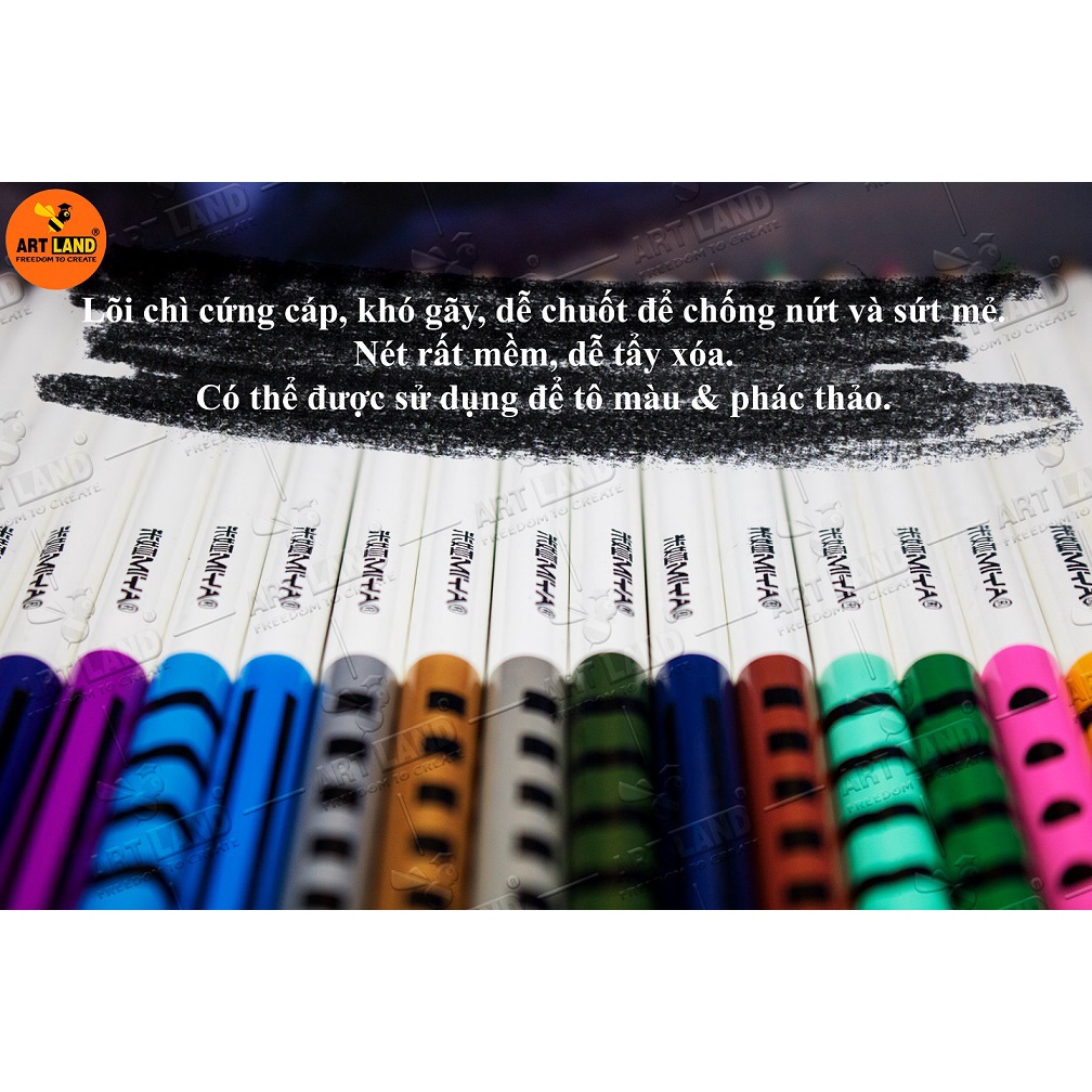 Bộ Chì Màu Himi 36 màu - Bộ Chì Màu Gốc Dầu - Oil Colored Pencil Xịn Mịn