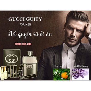 Tinh dầu nước hoa gucci gutty m