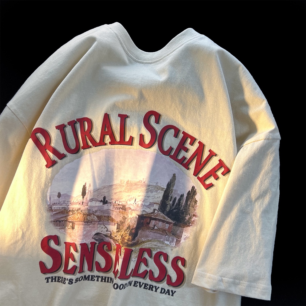 NRVP Áo Thun Nữ Ngắn Tay In Chữ Phong Cách Hàn Quốc