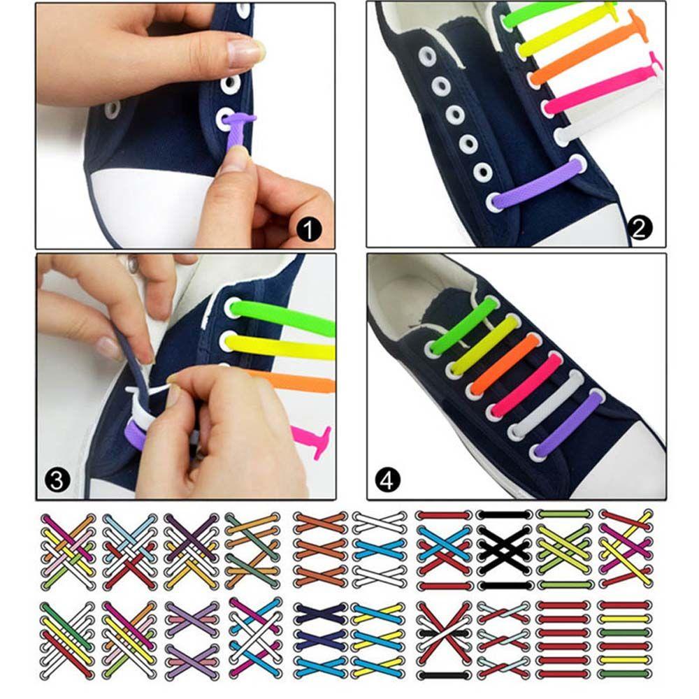 Dây Giày Thể Thao JEREMY1 Bằng Silicone Màu Kẹo Kiểu Retro Tiện Lợi Dành Cho Nam