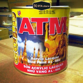 Sơn dầu nhũ vàng đồng atm 666 thái lan 225ml