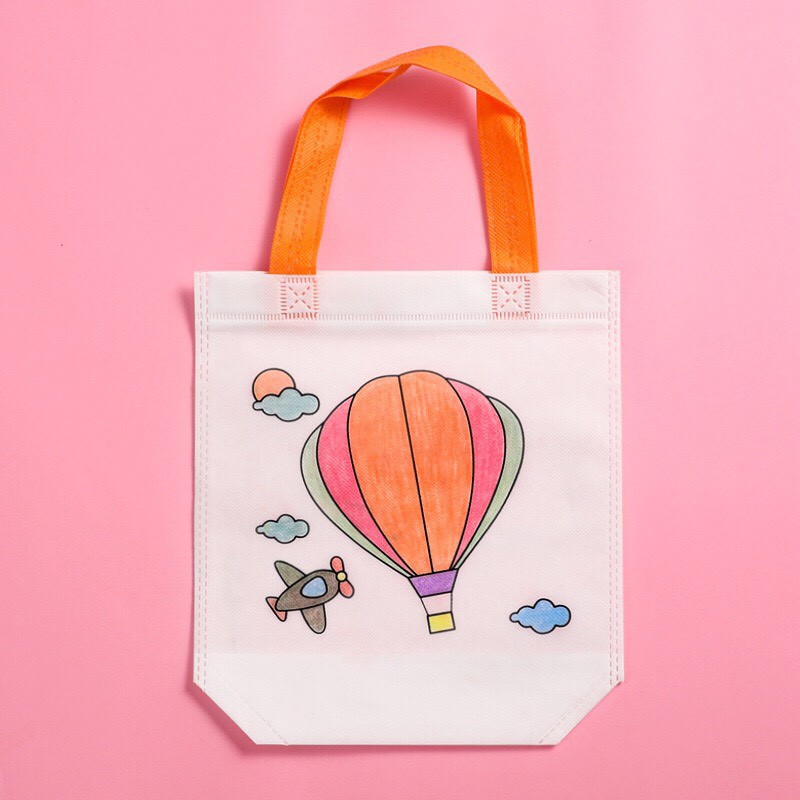 Túi vải vẽ, túi tô màu cho bé trải nghiệm