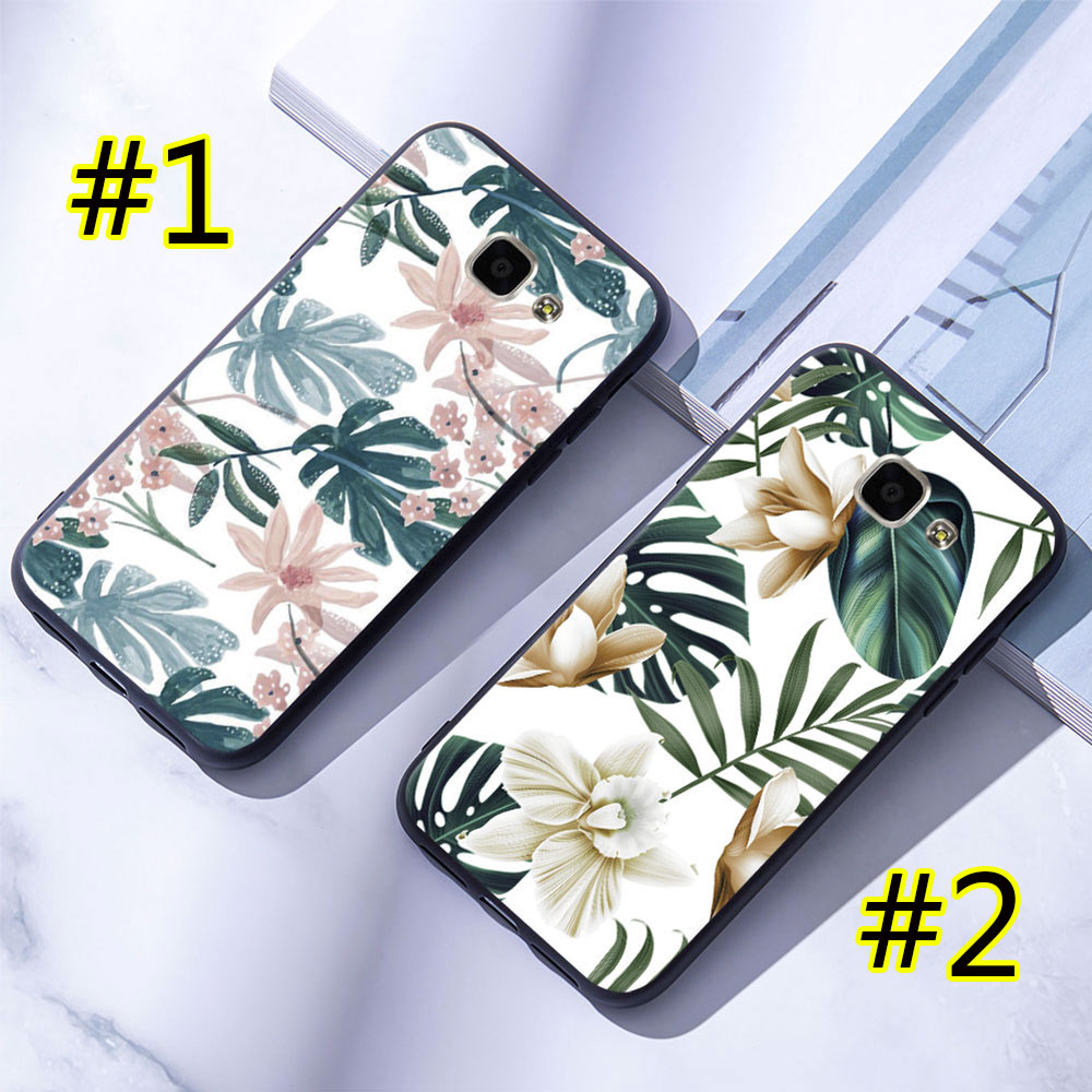 Ốp điện thoại Silicon mềm in hình hoa lá dễ thương cho Samsung Galaxy A5/A7 2015/2016/2017 | BigBuy360 - bigbuy360.vn