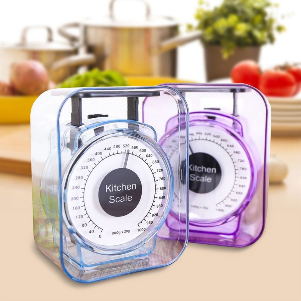 Cân Đồng Hồ Cơ Chính Xác 1kg x 20Gram GT3 - Đong Bột Làm Bánh - Có Khay Nhà Bếp Mini