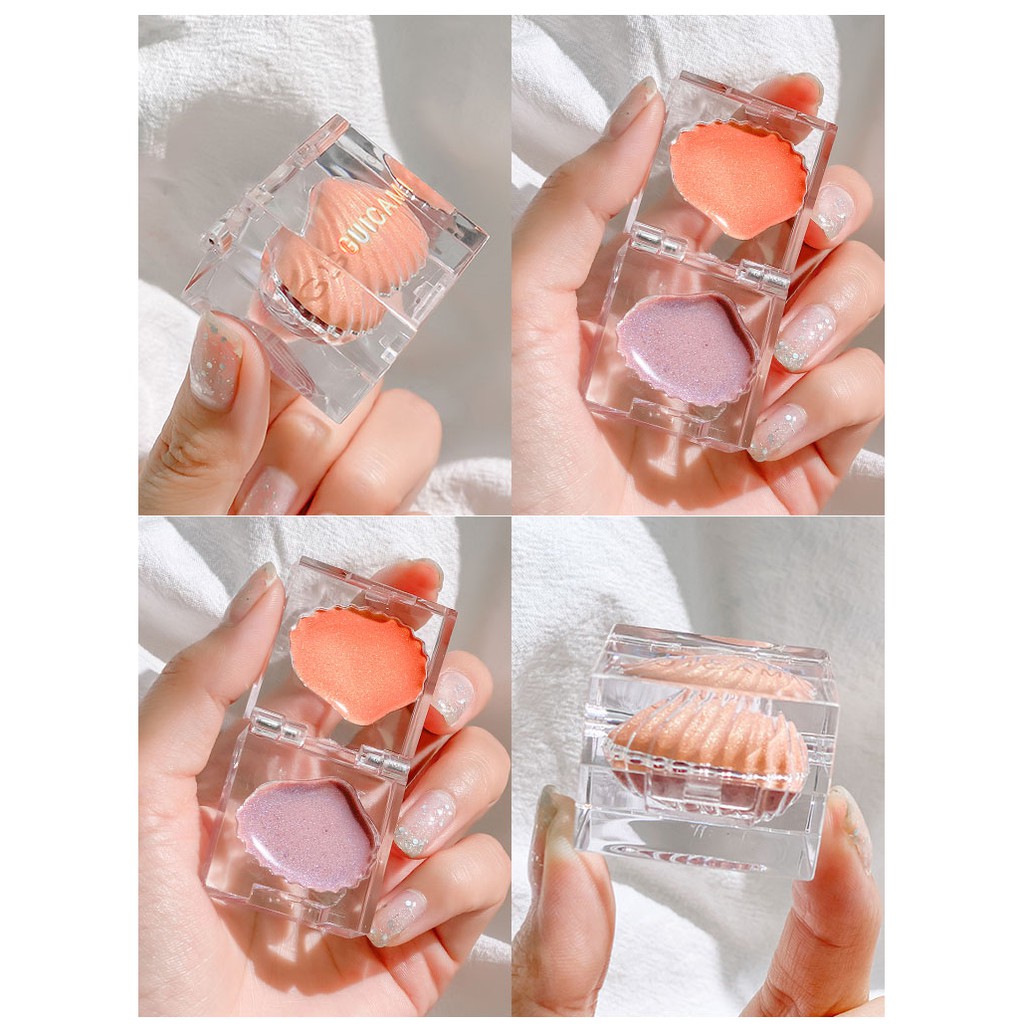 Má hồng nhũ mềm mix 2 ô GUICAMI hộp đá trong siêu sang chảnh | BigBuy360 - bigbuy360.vn