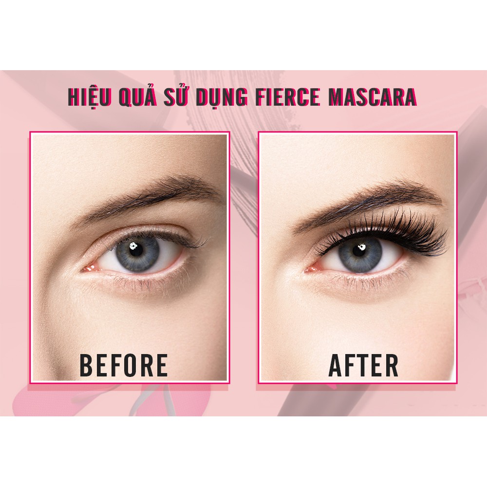 Mascara Làm Dày Mi &amp; Dưỡng Ẩm Fierce Eyes Volumising Mascara 8g