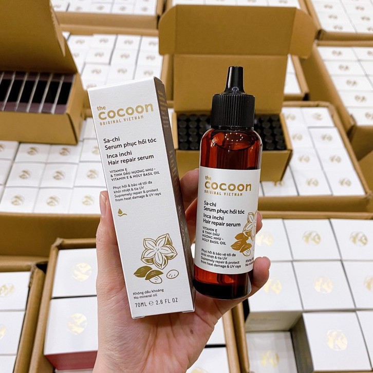 Tinh Chất Phục Hồi Tóc Cocoon Sa-chiInca Inchi Hair Repair Serum 70ml