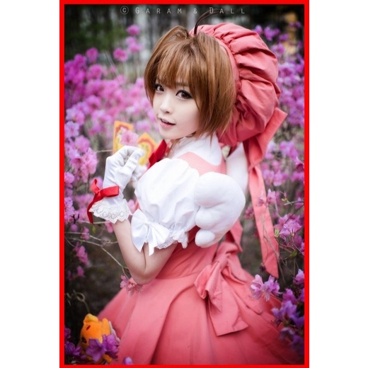 _FULL SET_Bộ cosplay Sakura nơ đỏ