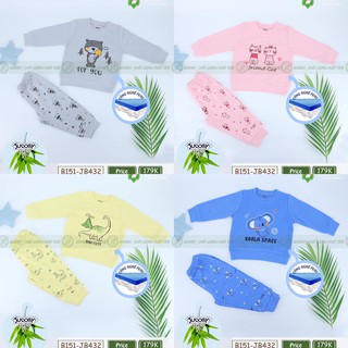 Bộ cổ tròn b151-jb432 chất cotton dầy
