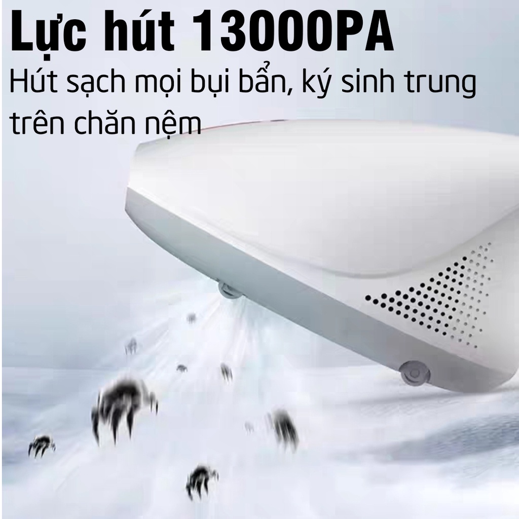 Máy Hút Bụi Cầm Tay Deerma CM800 Hút Bụi Giường Nêm Chăn Đêm Diệt Khuẩn Tia UV-C Bộ Lọc Hepa