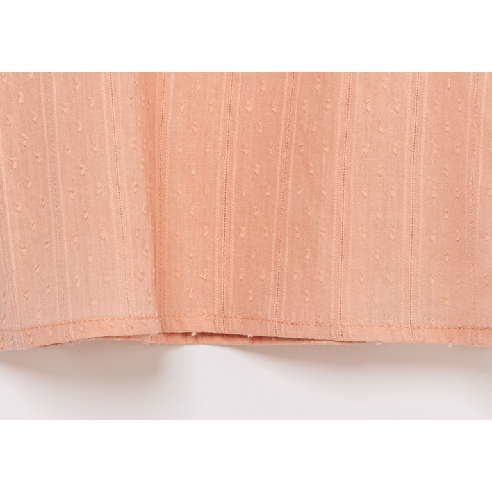 Áo bé gái Hàn Quốc Bebezoo cộc tay _ Pastel cổ tròn