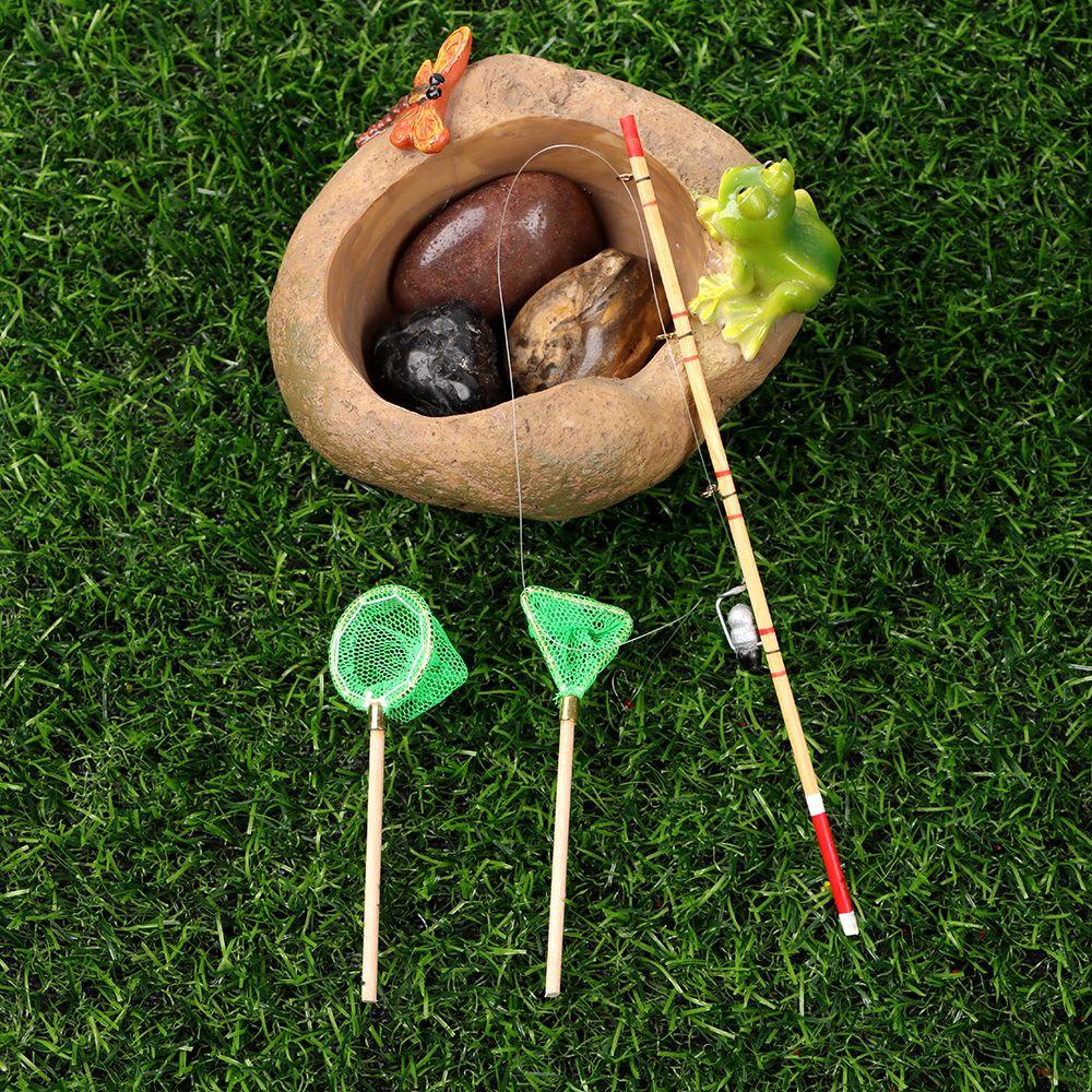 LUOL Cần Câu Cá Mini Trang Trí Nhà Búp Bê