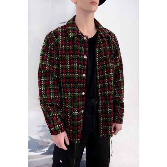 Áo dạ tweet dệt len sắc màu trong bộ sưu tập mùa đông 2021 WAGG