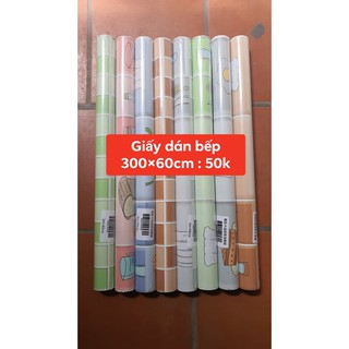 GIẤY DÁN BẾP HỌA TIẾT DỄ THƯƠNG SIÊU SẠCH
